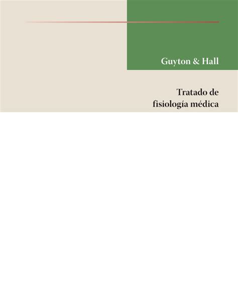 Guyton Tratado De Fisiologia Ed Pdf