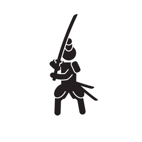 Samurai Warrior Icon stock vectors - iStock