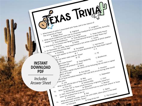 Best Texas Trivia Questions