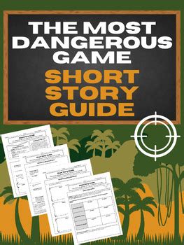 The Most Dangerous Game: Comprehension Tasks and Conflict Chart | TPT