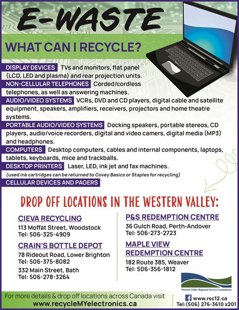 E Waste Recycling Depot Wvrsc Western Valley Regional Service