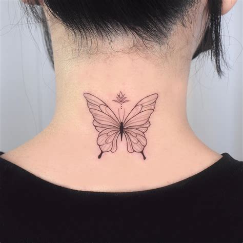 Cool Butterfly Neck Tattoo Ideas For Men Women In