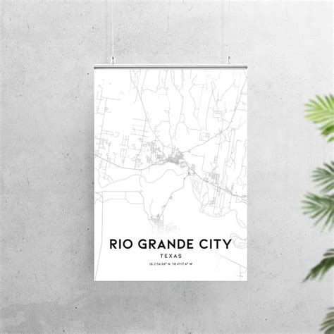 Rio Grande City Map Print Rio Grande City Map Poster Wall | Etsy