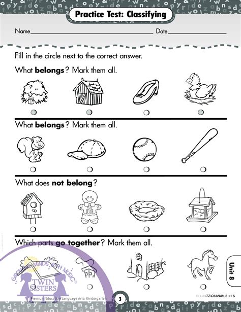 Free Printable Language Arts Worksheets Printable Blank World Kindergarten Language Arts