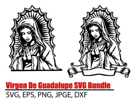 Virgen De Guadalupe Svg Png File Virgin Mary Svg Mother Mary Svg