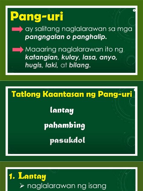 Kaantasan Ng Pang Uri Pdf