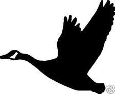 Goose Taking Off Silhouette Hunting Decal 6 X 5 Silhouette Drawing