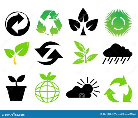 Environmental Conservation Symbols Vector Illustration Cartoondealer