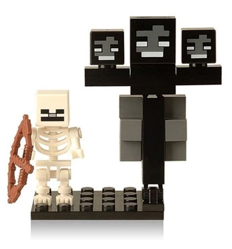 Minifigure Skeleton Wither Minecraft Compatible Lego Building Blocks Toys