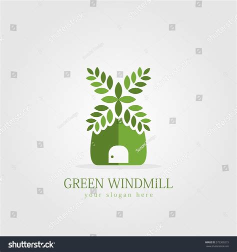 Elegant Green Windmill Logo Concept Company Stock Vector (Royalty Free) 572300215 | Shutterstock