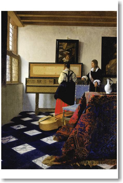 Buy The Music Lesson By Dutch Master Johannes Vermeer New Fine