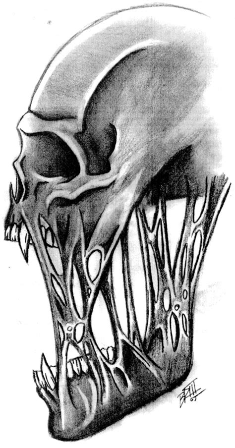 Cool Skull Art Drawings