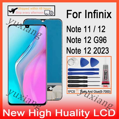 Original AMOLED Infinix Note 11 12 G96 X670 Note 12 2023 X676C LCD