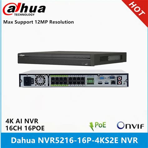 Dahua NVR5216 16P 4KS2E 16CH With 16 Poe NVR5232 16P EI 32ch With 16