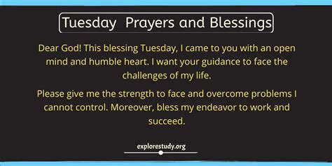 Powerful Benefits Of Tuesday Prayers And Blessings Ex Study