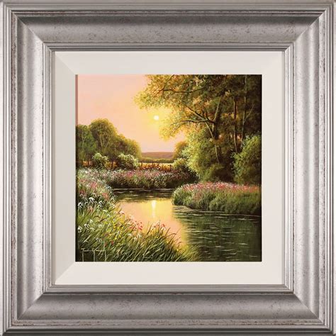 Terry Grundy Original Oil Painting On Panel Summer Evensong 12x12ins