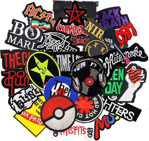 Amazon HARINI 25 Pcs Mixed Rock Band Patches Iron On Rock Music