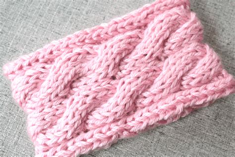 Cable Ear Warmer Headband Knitting Pattern Purlsandpixels