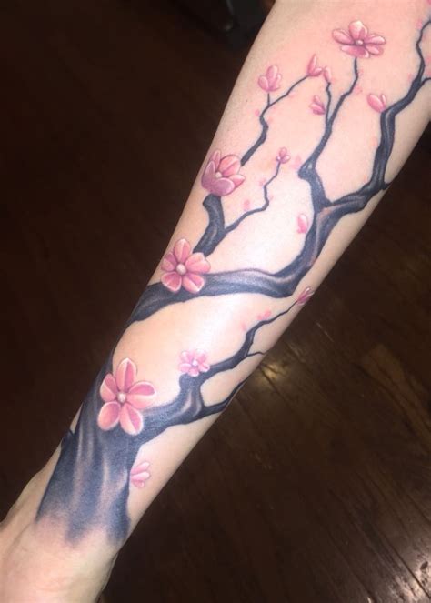 Cherry Blossom Tree Tattoo On Arm