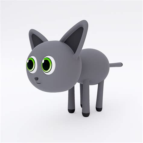 Cartoon Cat 3d Model 3d Turbosquid 1996904