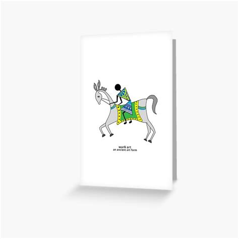 "Horse Rider - Warli Art - Traditional & Heritage Style Graphic Design ...