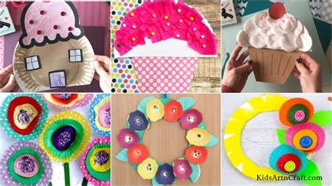 Cupcake Paper Plate Crafts For Kids Kids Art And Craft