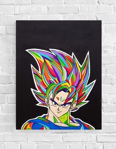 Tableau Goku Dragon Ball Pop Art Acryliqueartbyalex