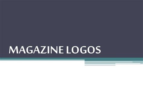 Magazine Logos