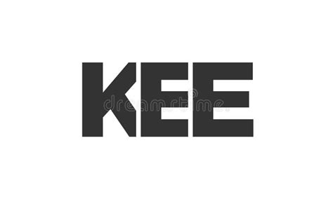 Kee Logo Design Template With Strong And Modern Bold Text Initial