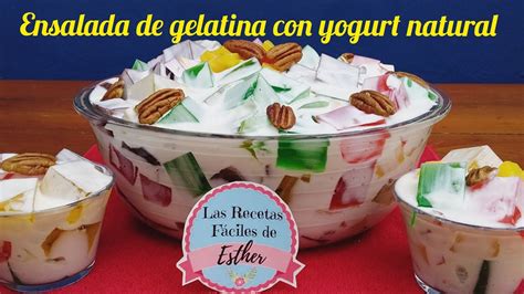 Arriba Imagen Receta De La Gelatina Con Yogurt Abzlocal Mx