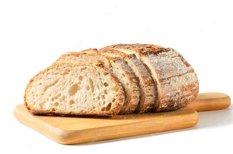 Premium Photo Sliced Sourdough Bread Isolated On White Background Homemade Bakery