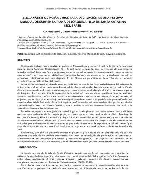 2 21 AN LISIS DE PAR METROS PARA LA CREACIóN DE