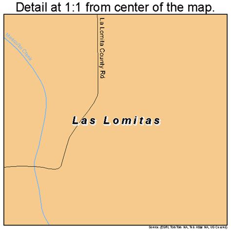 Las Lomitas Texas Street Map 4841569