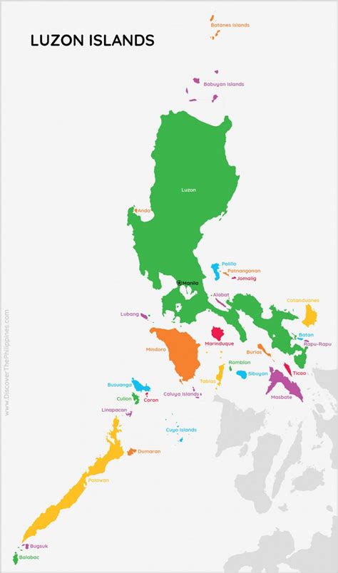 Major Island Divisions Luzon Island Group Discover The Philippines