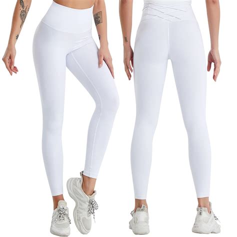 Sksloeg Womens Leggings Thick High Waisted Workout Flare Crossover