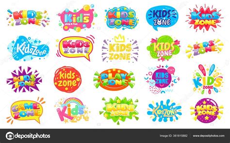 Badges de zone pour enfants Étiquette de salle de jeux pour enfants