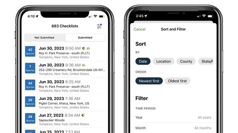 View and Edit More Checklists in eBird Mobile - eBird