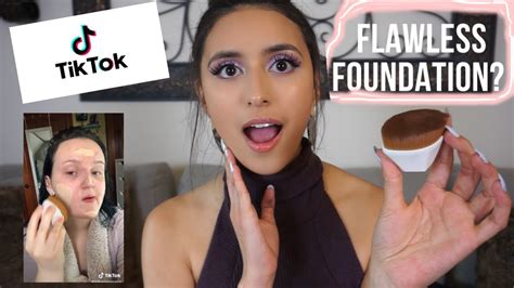 Testing Viral Tiktok Foundation Brush Omg Flawless Foundation Brush