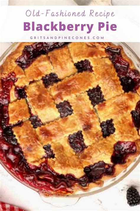 Old Fashioned Blackberry Pie Recipe Dessert