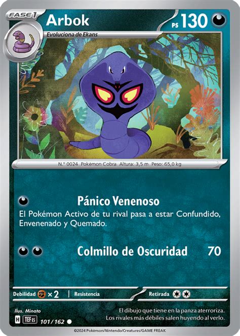 Arbok Fuerzas Temporales Tcg Wikidex La Enciclopedia Pok Mon