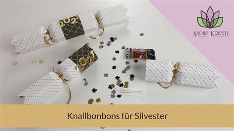 Anleitung Knallbonbons für Silvester Stampin Up Verpackung basteln