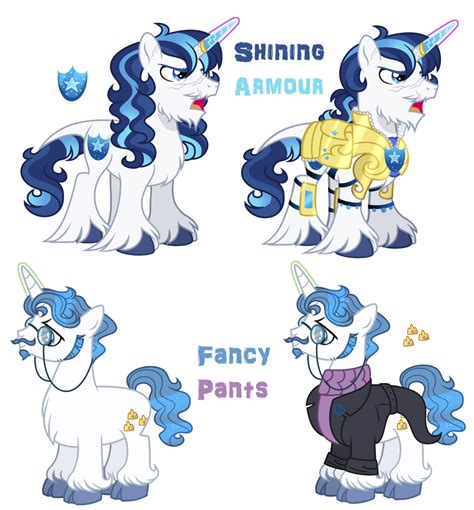 Shining Armour And Fancy Pants Redesign Comission By Xcheeruplullabyx