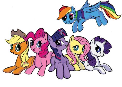 My Little Pony Mane 6 Poster by Sophillia on DeviantArt