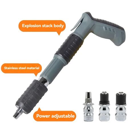 Handheld Powerful Concrete Nail Gun Dedicated Mini Cannon Nailer Wall