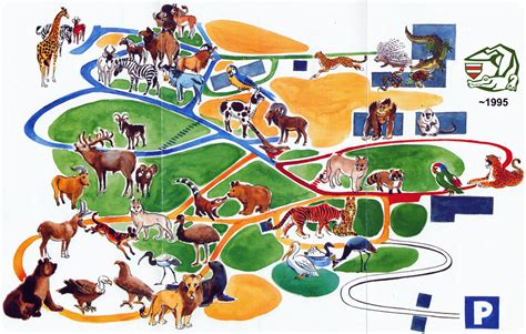 Map Of Zoo Brno 1995