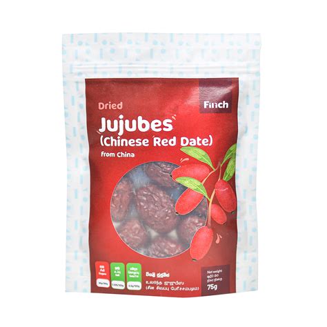 Finch Dried Jujubes (Chinese Red Dates) 75g - Finch