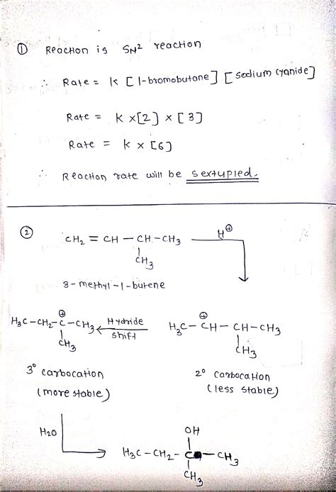 Solved 1 Consider The Reaction Of 1 Bromobutane With Sodium Cyanide