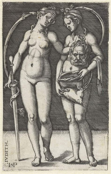 Hans Sebald Beham Judith And Her Maidservant With The Head Of