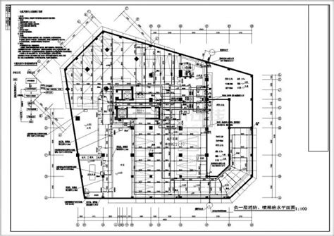 某小区十八层框架结构住宅楼给排水消防施工图框架结构土木在线