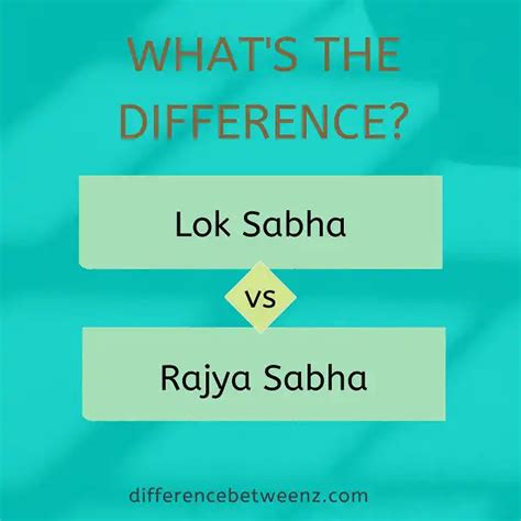 Difference between Lok Sabha and Rajya Sabha - Difference Betweenz